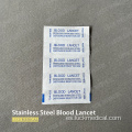 Kit de lanceta de sangre de acero inoxidable desechable